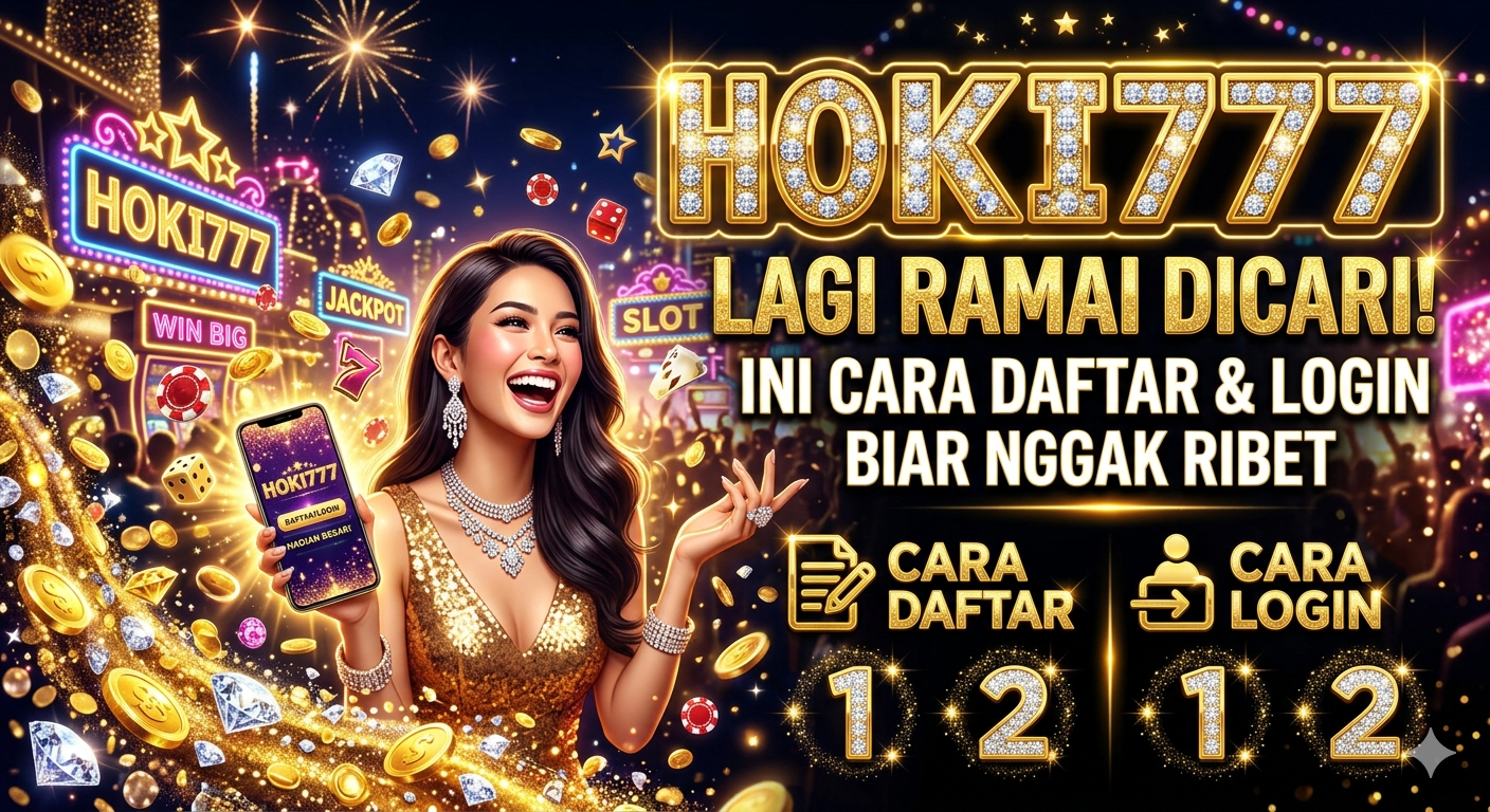 Hoki777 Lagi Ramai! Nih, Cara Daftar dan Login Biar Nggak Ribet!